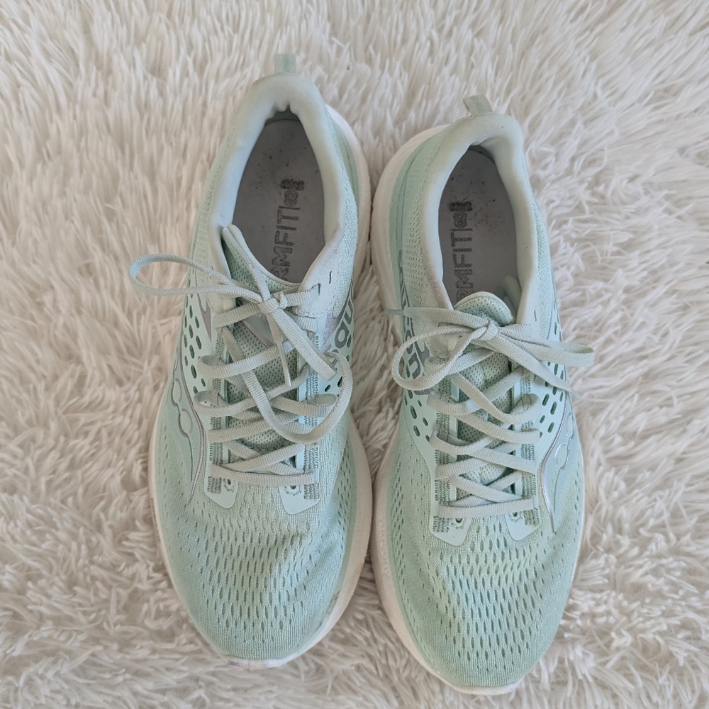 Saucony Ride 17 Running Shoes Women’s 10.5 Jade Green PWRRUN XFFIT EU 42 - Picture 7 of 8